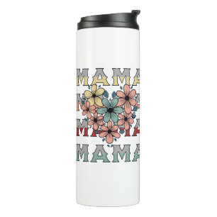 Vintage floral Mama Design Thermosbecher