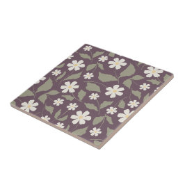 Vintage Floral Modernes Landhaus Sage & Pflaume Fliese