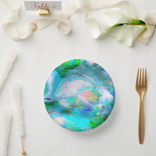 Vintage Floral Nature – Romantic Eastern Pattern Pappteller (Hochzeit)