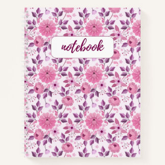 Vintage Floral Notebook Notizbuch