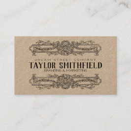 Vintage Floral Patronenkarte Visitenkarte