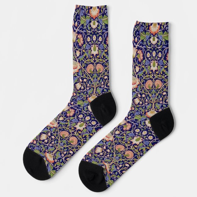 Vintage Floral Pattern, William Morris Socken (Linkes Detail)