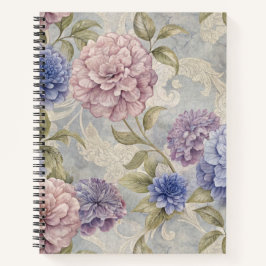 Vintage Floral Peony Notizbuch
