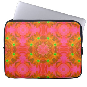 Vintage Floral Retro Nahtlos Abstrakt Laptopschutzhülle
