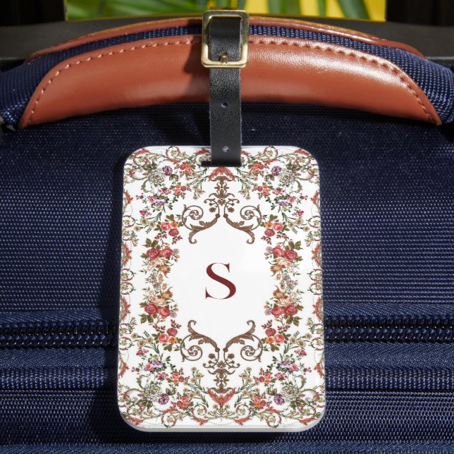 Vintage Floral scrolls    Gepäckanhänger (Vorderseite Insitu 2)