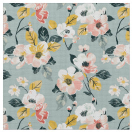 Vintage Floral Seamless Pattern Fabric Stoff