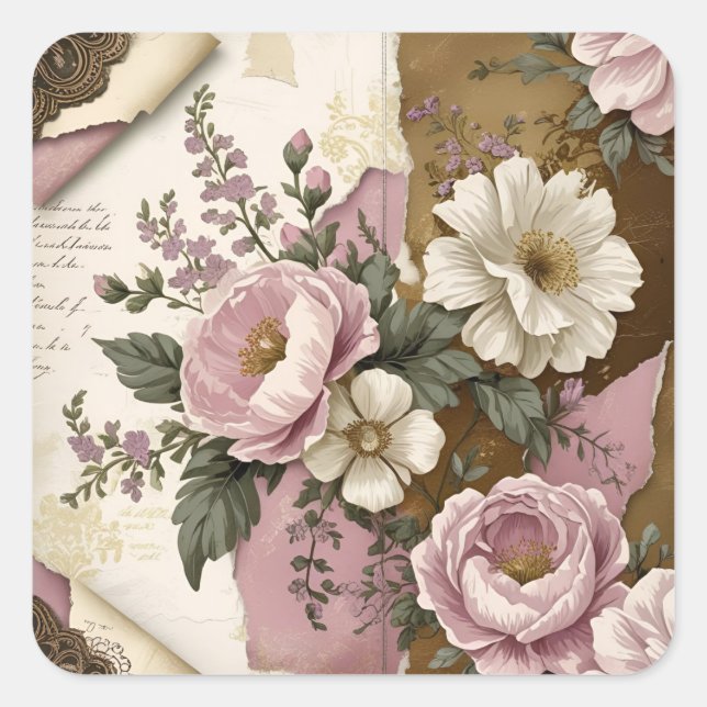 Vintage Floral - Stickers  (Vorderseite)