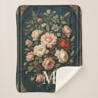 Vintage Floral Victorian Rose Bouquet Baby Nursery Sherpadecke