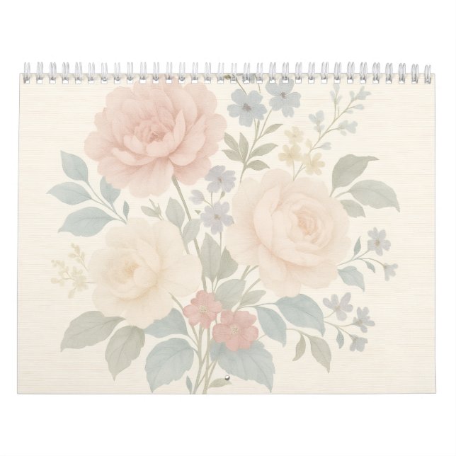 Vintage Floral Wall Calendar 2026 Kalender (Titelbild)