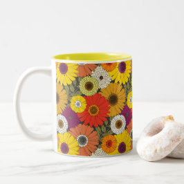 vintage floral zweifarbige tasse