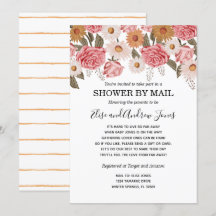 Vintage Floraldusche mit großer Entfernung