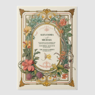 Vintage Florale Art Nouveau Hochzeit