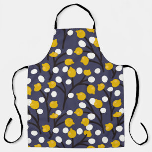 Vintage florale delikate botanische Muster. Schürze