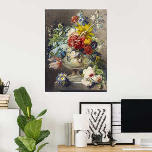 Vintage Florale Elegante Botanische Gartenmalerei Poster