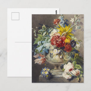 Vintage Florale Elegante Botanische Gartenmalerei Postkarte