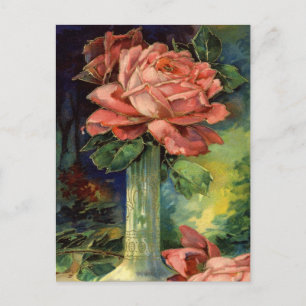 Vintage florale Geburtstagskarte Postkarte