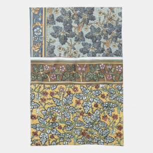 Vintage florale Jugendstil Wild Geranium Blume Geschirrtuch