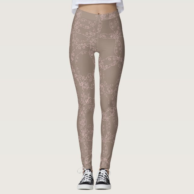 Vintage florale Leggings (Vorderseite)