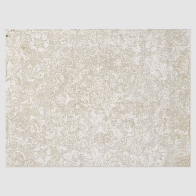 Vintage florale Medallion Decoupage Seidenpapier (Vorderseite)