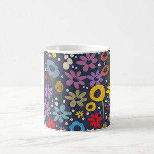 Vintage florale Muster Kaffeetasse