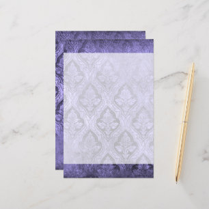Vintage, florale Papierstative - Lila