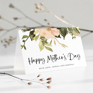 Vintage Florale Pfingstrosen Alles Liebe zum Mut Feiertagskarte