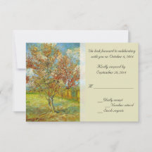 Vintage florale RSVP-Karten. Für Frühling, Sommerh