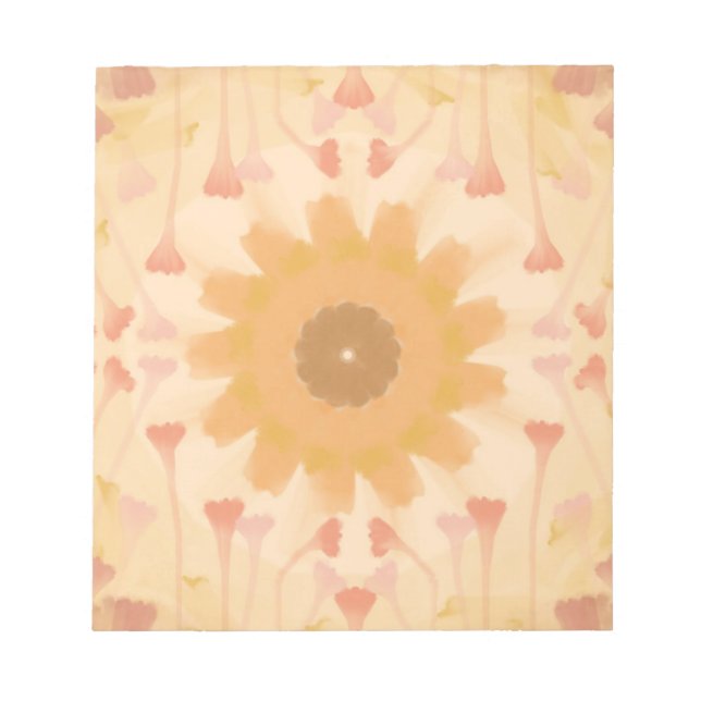 Vintage Florale Symphonie Notizblock (Vorderseite)