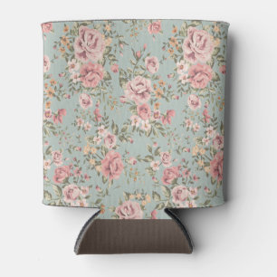 Vintage florale Tapete Dosenkühler
