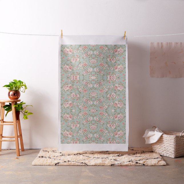 Vintage florale Tapete Stoff (Beispiel)