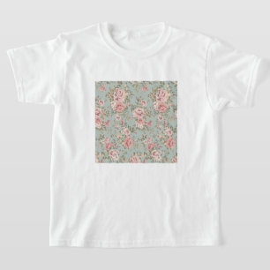 Vintage florale Tapete T-Shirt
