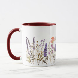 Vintage florale Tasse