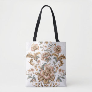 Vintage Florale Totentasche mit gedämpften Farben