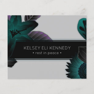 Vintage, florale und elegante Beerdigung