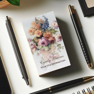 Vintage florale Visitenkarte