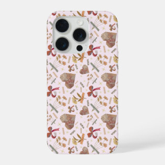 Vintage Florals & Paper Hearts IPhone Case iPhone 15 Pro Hülle