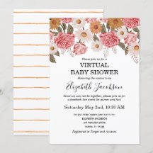 Vintage Florals Virtual Baby Dusche