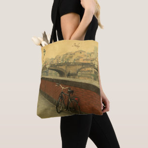 Vintage Florenz Italien Tragetasche – Ponte Vecchi