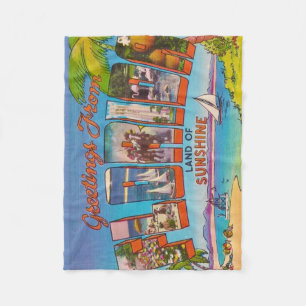 Vintage Florida Fleecedecke