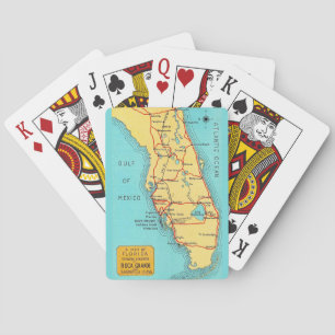 Vintage Florida Golfküste Spielkarten