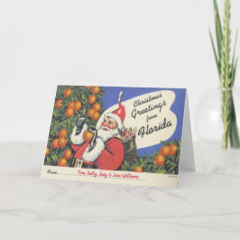 Vintage florida Grußkarte Karte