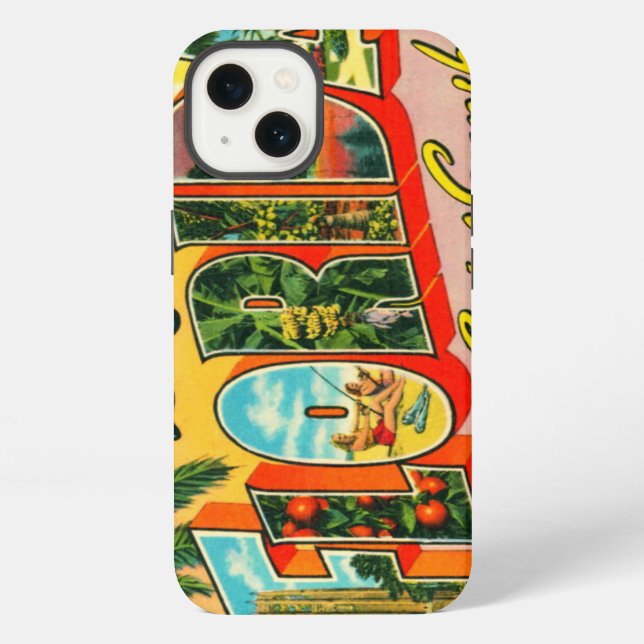 Vintage Florida iPhone Hülle (Rückseite)