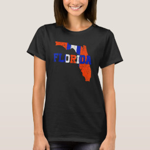 Vintage-Florida-Karte Frauen Männer Mädchen Jungen T-Shirt
