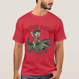 Vintage Florida Kitsch Ridde Gator Retro Alligator T-Shirt