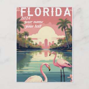 Vintage Florida-Reiseplakat Poster Postkarte