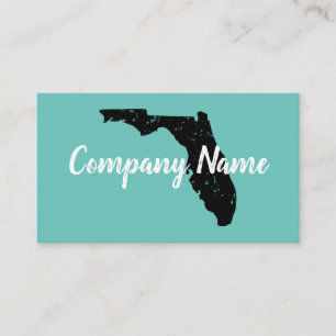 Vintage Florida State Map Geschäftskarten Vorlage Visitenkarte