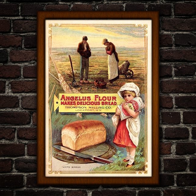 Vintage Flour Advertising Poster (Von Creator hochgeladen)