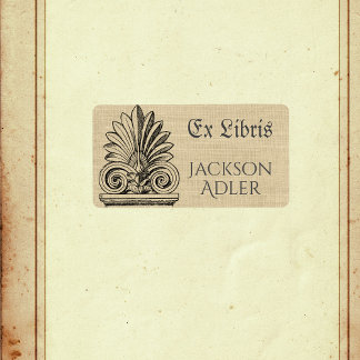 Vintage Flourish Personalisiertes Ex Libris Buchze Adressaufkleber