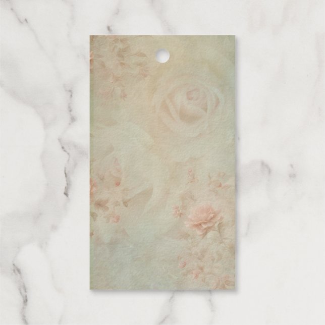 vintage flower geschenkanhänger (Rückseite)