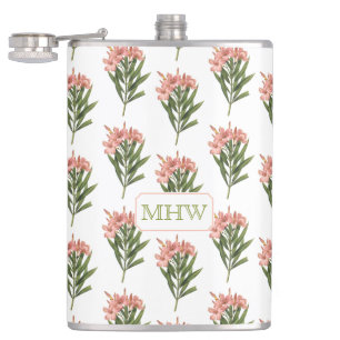 Vintage Flowers individuelle Monogramm-Flaschen 3 Flachmann